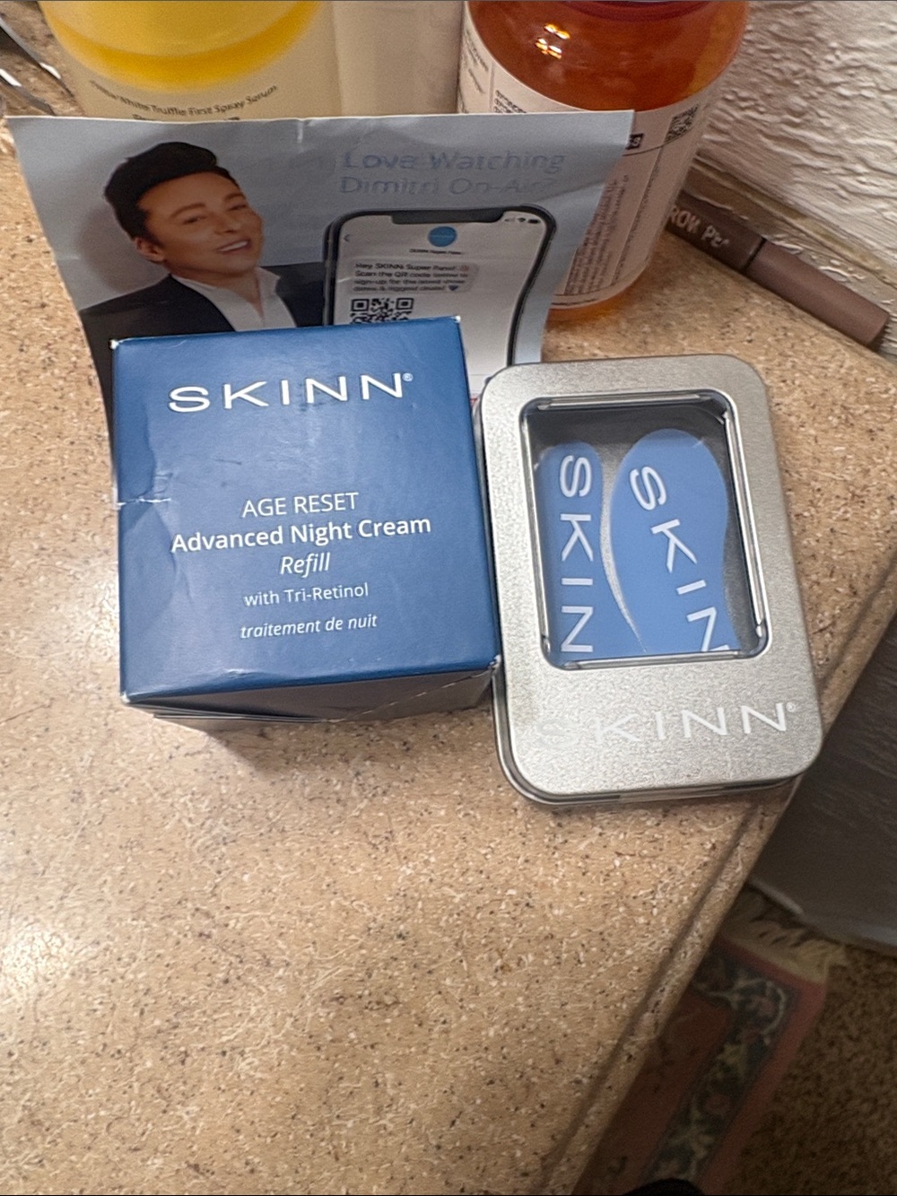 SKINN Age Reset Anhydrous Eye Balm with Probiolift - refill & eye mask